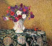 Wilson Irvine Still Life with Petunias oil painting artist